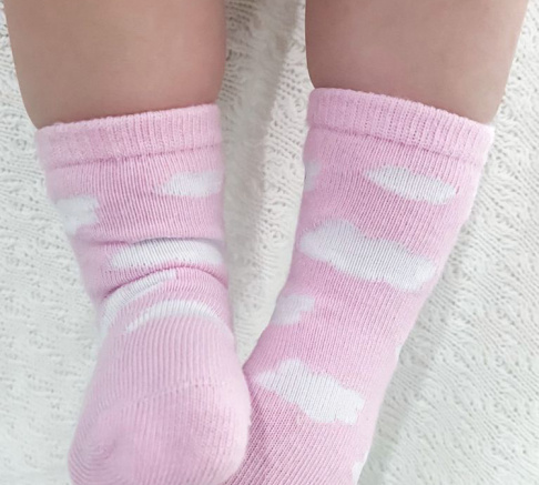 Emotion and Kids Baby Cloud Socks Pair - Pink