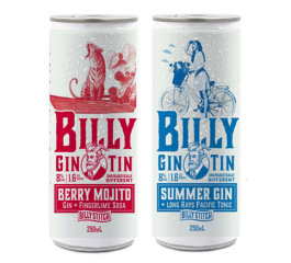 Billy Stitch Gin Cocktail Cans, 2 x 250ml