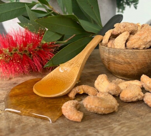 Wicked Nuts Bush Honey Roasted Cashews 100g