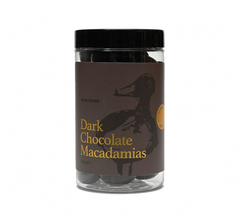 Duck Creek Dark Chocolate Macadamias Jar 165g