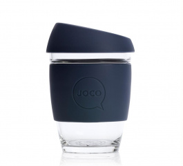 JOCO Glass Reusable Coffee Cup 12oz - Various Colours