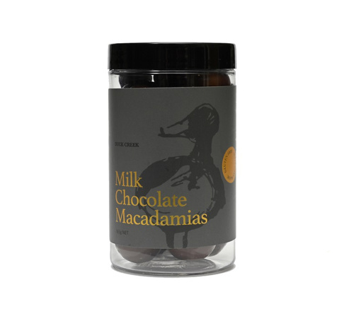 Duck Creek Milk Chocolate Macadamias Jar 165g