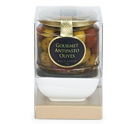 Ogilvie & Co Gourmet Antipasto Olive Bowl Set 200g