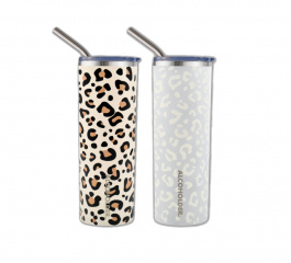 SKNY Slim Insulated Tumblers - Assorted Leopard Prints