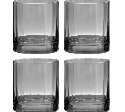 Tempa Ava Whisky Glass Set of 4 Charcoal