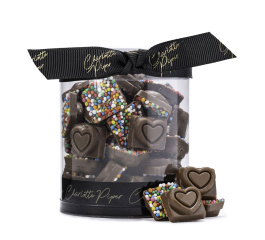 Charlotte Piper Chocolate Tiny Hearts with Sprinkles 130g - Various