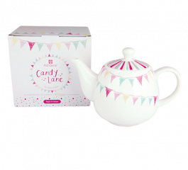 Candy Lane Tea Pot with Infuser - Gift Boxed