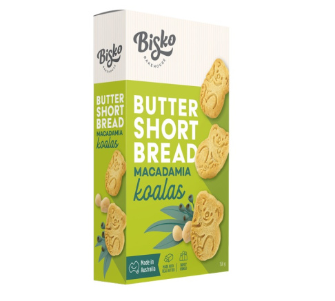 Bisko Bakehouse Macadamia Koalas Butter Shortbread 150g