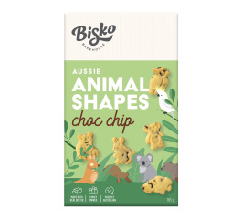 Bisko Bakehouse Aussie Animal Shapes Choc Chip 165g