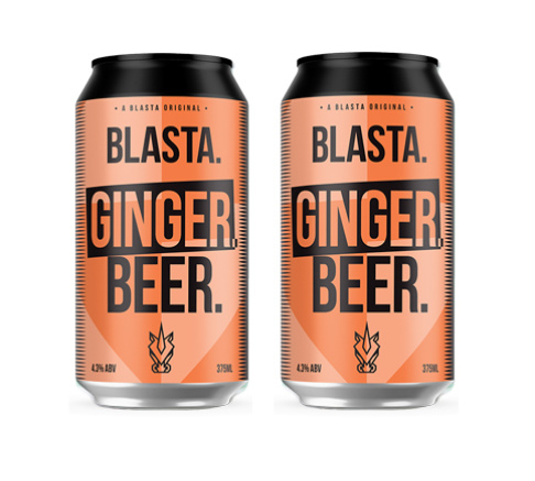 Blasta Brewing Co Ginger Beer, 2 x 375ml