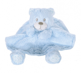Ogilvies Designs Blue Teddy Comforter