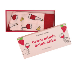 Sock Gift Box - Great Minds Drink Alike
