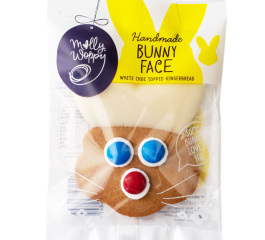Molly Woppy Bunny Face Choc Dipped Gingerbread 44g
