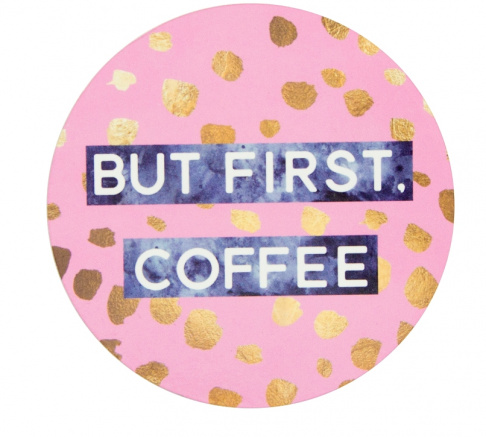 Coasters - Tea and Coffee Quotes Set