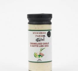 Myanbah Farm Caramelised Garlic and Lime Aioli 230g