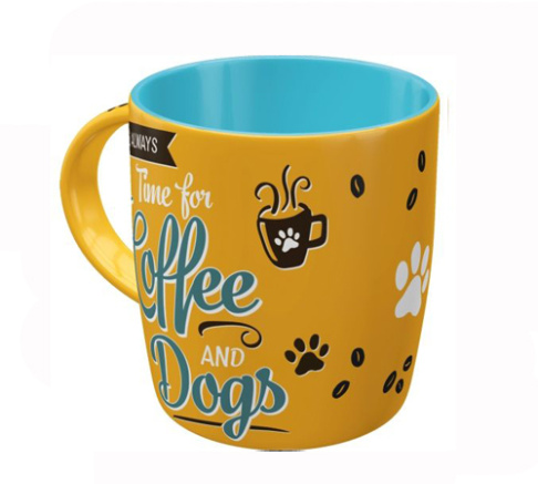 Nostalgic Art Ceramic Mug - Coffee and Dogs - Boxed