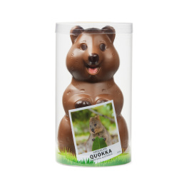 Whistlers Milk Choc Quokka in Cylinder 250g - PERTH DELIVERY ONLY