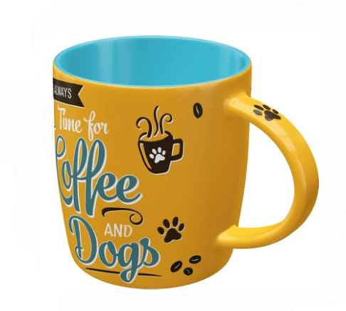Nostalgic Art Ceramic Mug - Coffee and Dogs - Boxed
