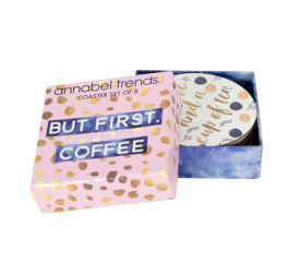 Coasters - Tea and Coffee Quotes Set