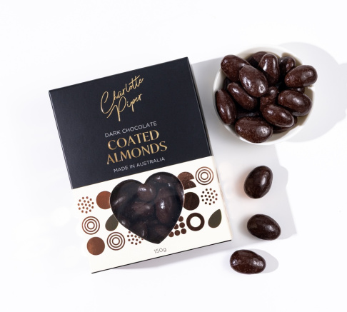 Charlotte Piper Choc Coated Almonds - Milk or Dark 150g