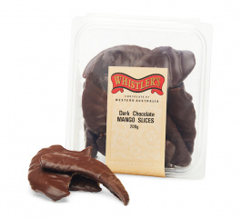 Whistlers Chocolate Dark Choc Mango Slices 200g
