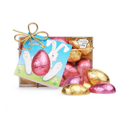 Chocolate Gems Easter Half Eggs with Card 120g