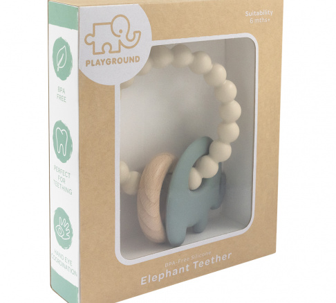 Living Textiles Elephant Teether - Various Colours
