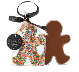 Charlotte Piper Hanging Sprinkle Gingerbread Man Milk Choc 100g