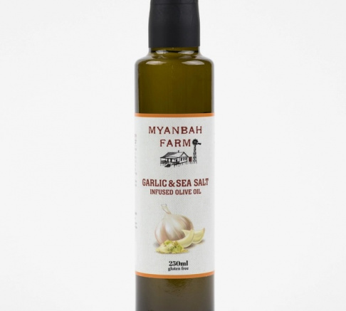 Myanbah Farm Infused Olive Oil, Garlic & Sea Salt 250ml