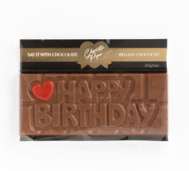 Charlotte Piper Happy Birthday Milk Chocolate 40g