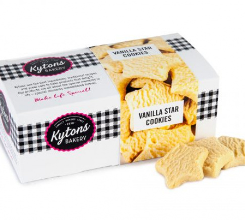 Kytons Bakery Vanilla Star Cookies 150g