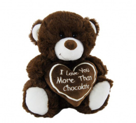 Love You More Than Chocolate Bear 23cm