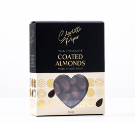 Charlotte Piper Choc Coated Almonds - Milk or Dark 150g