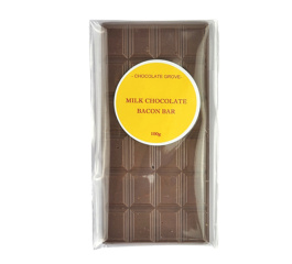 Chocolate Grove Milk Choc Bacon Bar 100g