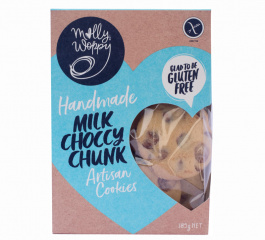 Molly Woppy Boxed Milk Choccy Chunk Artisan Cookies 185g