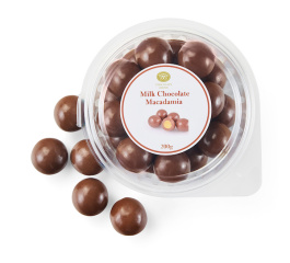 Chocolate Grove Milk Choc Macadamias 200g