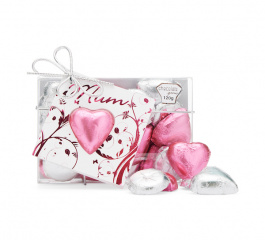 Chocolate Gems Mum Hearts and Drops with Card 120g