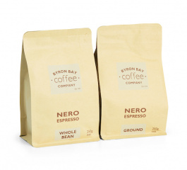Byron Bay Coffee Nero Espresso Whole Bean or Ground 250g
