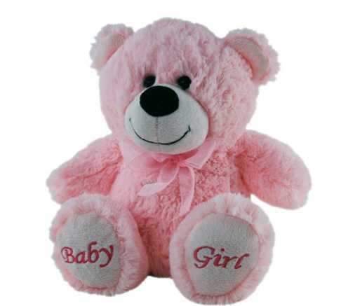Jelly Teddy Bear - Pink Baby Girl 18cm