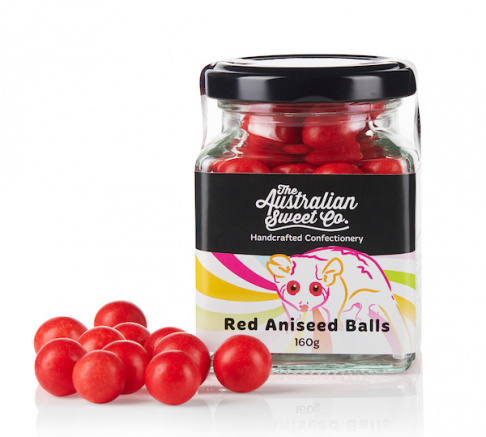Australian Sweet Co Red Aniseed Balls 160g