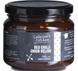 Latasha's Kitchen Red Chilli Onion Relish 340g
