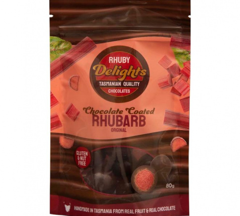 Rhuby Delights Choc Rhubarb 80g