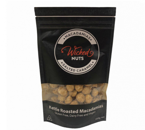 Wicked Nuts Salted Caramel Macadamias 100g