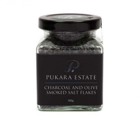 Pukara Estate Charcoal and Olive Smoked Salt 100g