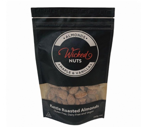 Wicked Nuts Maple and Vanilla Almonds 100g