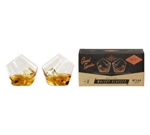 Gentlemen's Hardware Rocking Whisky Glasses - Pair