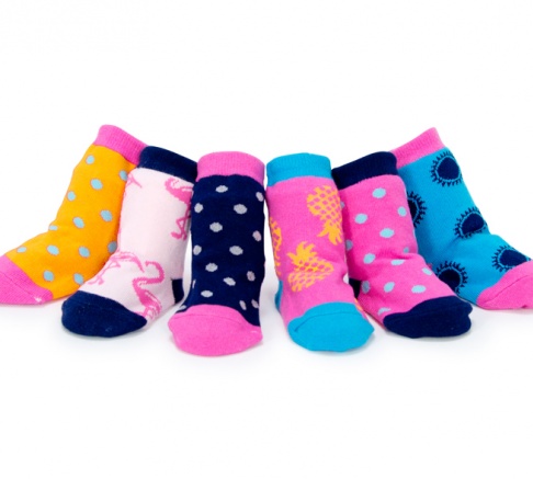 Tippy Toes - Tropical Girls Socks Set