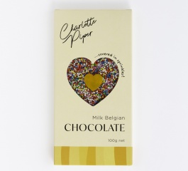 Charlotte Piper Milk Belgian Chocolate with Sprinkles 100g
