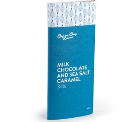Byron Bay Cacao Milk Choc Sea Salt Caramel Bar 50g