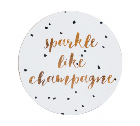 Coasters - Wine & Champagne Quotes Set